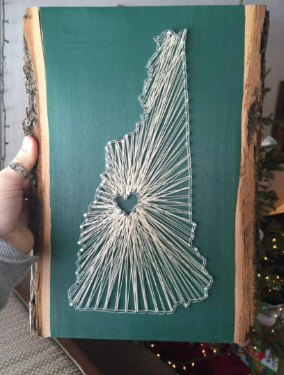 State Heart String Art