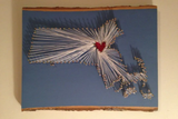 State Heart String Art