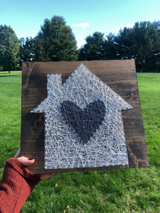 Heart in Home String Art