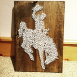 Western Bucking Bronco String Art