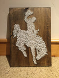 Western Bucking Bronco String Art