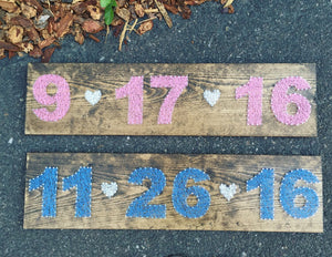 Save The Date/ Wedding Date String Art