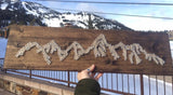 Teton Mountain Range String Art