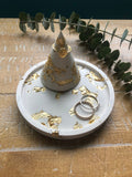 Gold Leaf Ring Dish