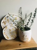 Gold Leaf Medium Planter