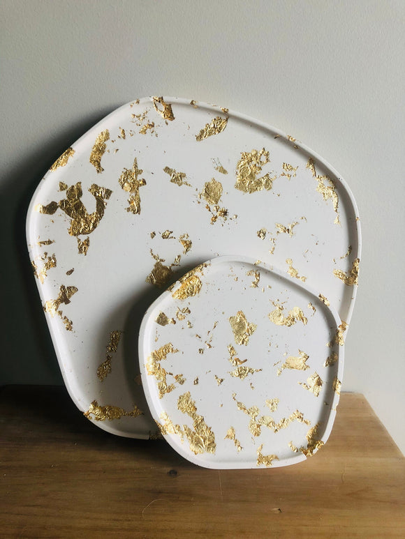 Gold Leaf Large Tray