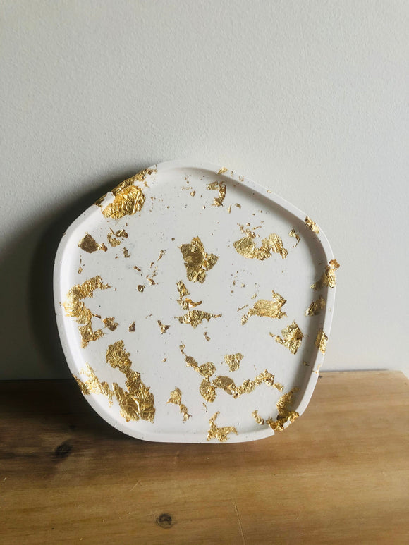 Gold Leaf Small Tray