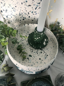 Terrazzo Dish- White