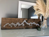 Teton Mountain Range String Art