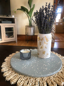 Round Terrazzo Centerpiece