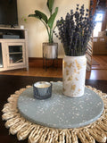 Round Terrazzo Centerpiece