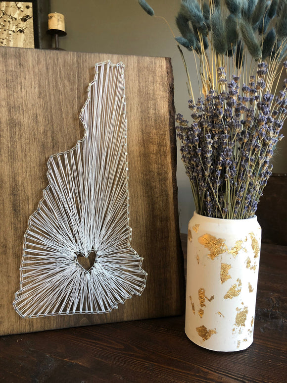 Gold Leaf Flower Vase