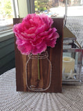 Mason Jar Flower String Art